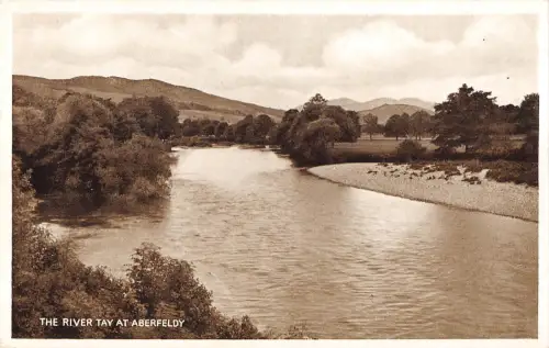 uk16100 river tay at aberfeldy scotland real photo uk