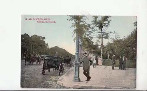 B80767 avenida sarmiento chariot buenos aires argentina front/back image