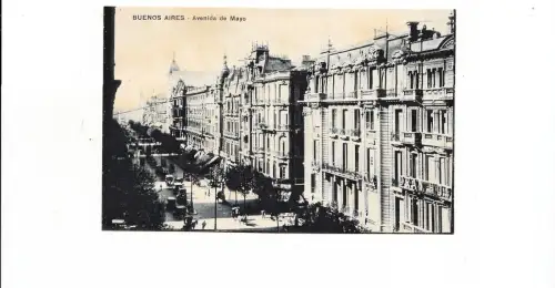 B81846 avenida de mayo buenos aires argentina front/back image