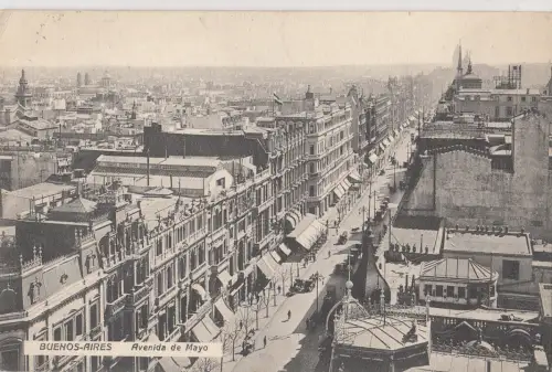 B79291 buenos aires avenida de mayo argentina front/back image