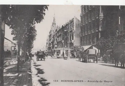B79290 buenos aires avenida de mayos chariot argentina front/back image