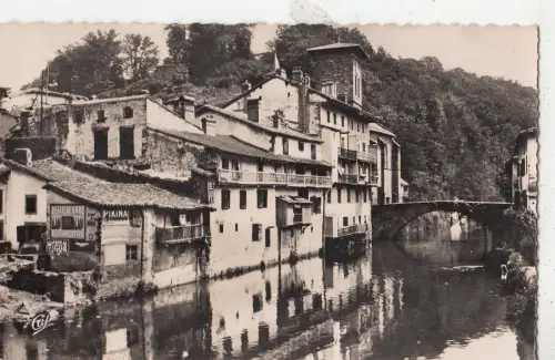 BF27451 st jean pied de port vieilles maisons sur la ni france front/back image