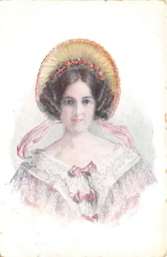 B2372 Illustration Karl Maria Schuster wunderschön l Künstler signiert Vorder-/Rückscan