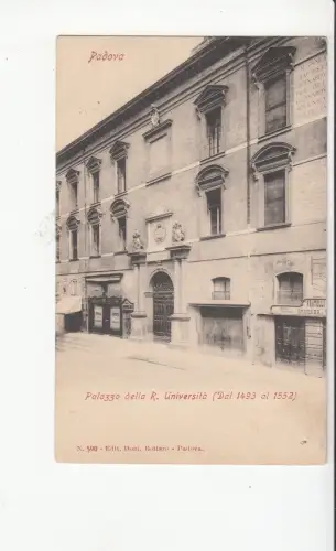 B79426 italy padova palazzo della r universita front/back image