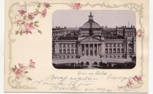 B79458 berlin reichtagsgebaude deutschland vorder-/rückbild