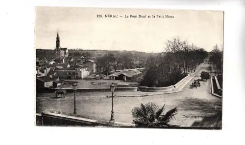 BF16239 nerac le pont neuf et le petit nerac france front/back image