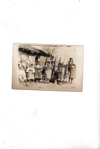B81670 griechenland folklore typen mazedonien vorder-/rückbild