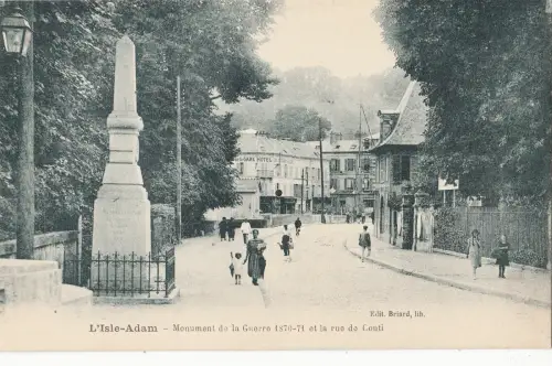 BF11546 l isle adam monument de la guerre france front/back image