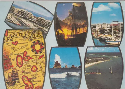 BF24304 guadeloupe vues de la route du rhum france front/back image