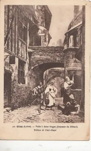 BF16427 gien loiret puits a deux etages france front/back image