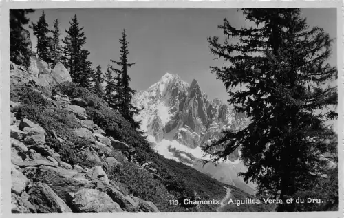 BF35527 chamonix aiguilles verte et du dru france front/back scan