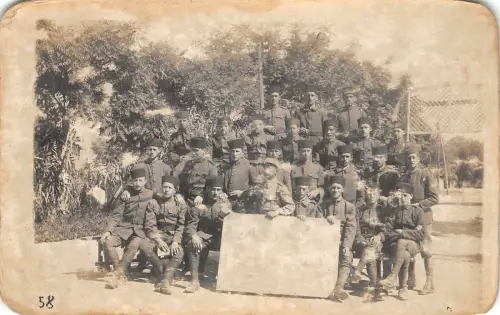 uk41805 army military marocco ww1 social history real photo