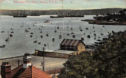 br104527 rushcutters bay sidney harbour australia