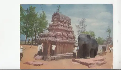 BF17885 Typen l Elefant Mahabalipuram Indien Vorder-/Rückbild