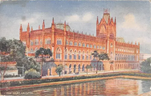 B96199 High Court Calcutta Gemälde Postkarte Indien