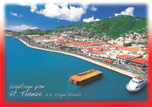 Lot166 virgin islands caribbean usa ship greetings from st thomas