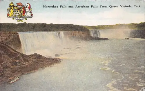 BF35973 Hufeisen fällt und American Falls Queen Victoria USA Front/Back Scan
