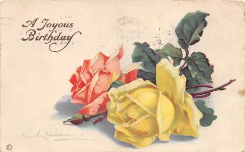 Lot109 to happy birthday greetings catherine klein roses artist singed usa