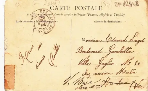 BF12408 pierre de la do,em druidique draguignan france front/back image