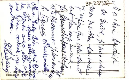 BF25987 breve les bords de la correze barrage de la ro france front/back image