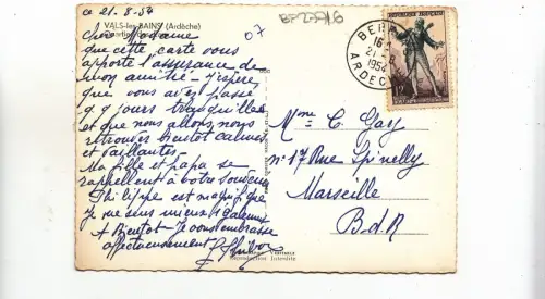BF27716 vals les bains ardeche france front/back image
