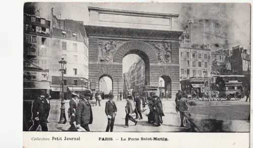 BF11593 la porte saint martin paris france front/back image