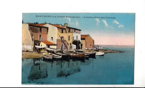BF12302 lancien coin des peintres ship martigues france front/back image
