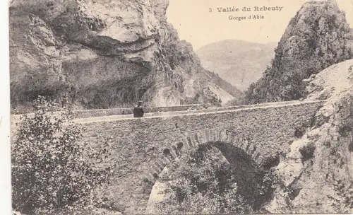 BF16339 vallee du rebeuty gorges dable france front/back image