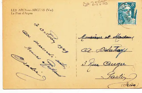 BF25956 les arcs sur argens var le pont d argens france front/back image