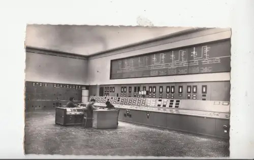 BF27679 barrage de genissiat ain salle de commande france front/back image