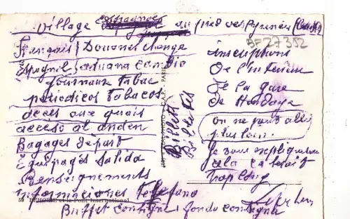 BF27352 behobie et le pont international france front/back image