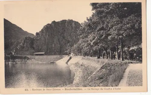 BF16831 environs de saint etiene rochetaillee le barrage france front/back image