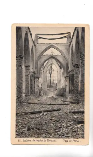 BF16281 interieur de l eglise de nieuport france front/back image