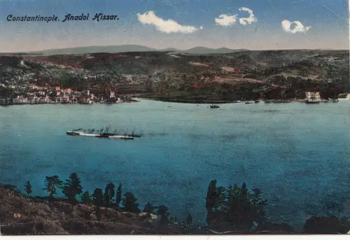 BF17357 anadol kissar ship constantinople turkey front/back image