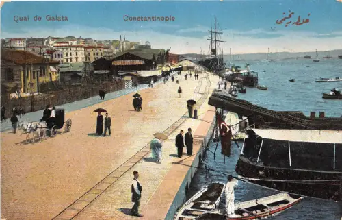 B92938 quai de galata constantinople istanbul turkey