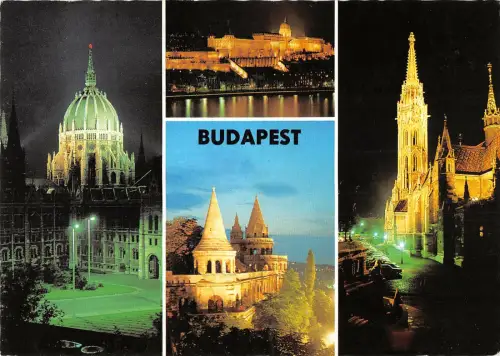 B109060 Ungarn Budapest Multiviews Dom Rathaus Parlament