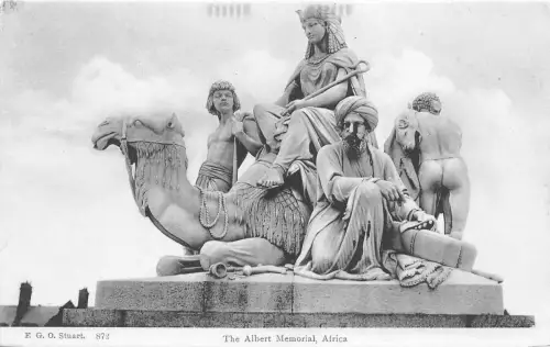 BF34343 The Albert Memorial Afrika Skulptur Kunst Front/Back Scan