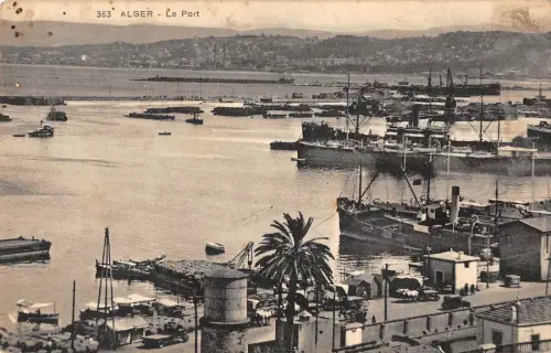 BF8432 algeria le port ship bateaux Africa Algeria