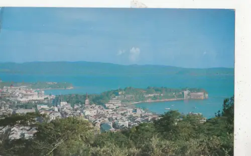 BF28145 ile de martinique fort de france caribbean islands front/back image