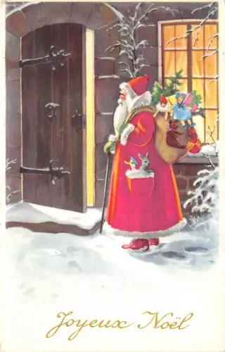 B84694 Weihnachtsmann mit Spielzeug Frankreich Weihnachtsmann Papa Noel