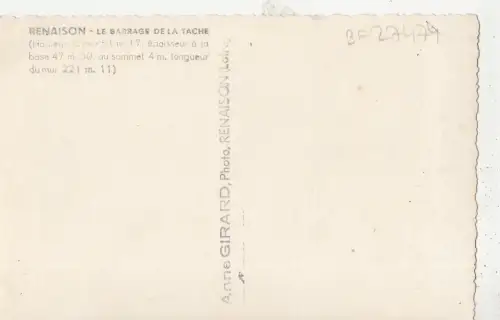BF27474 renaison le barrage de la tache france Front/Back Bild