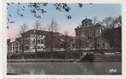 BF27523 chalons sur marne vue sur la cathedrale france front/back image