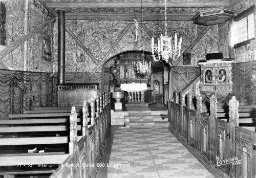 br106709 innenausstattung von roldal kirke norwegen skandinavien