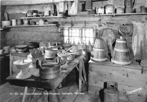 br106718 lagerhaus volksmuseum stalheim norwegen skandinavien