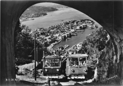 br106716 floybanen bergen norwegen Skandinavien