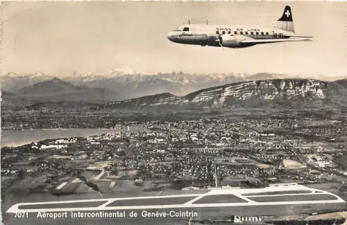 uk42635 aeroport intercontinental de geneve cointrin switzerland flugzeug swiss air