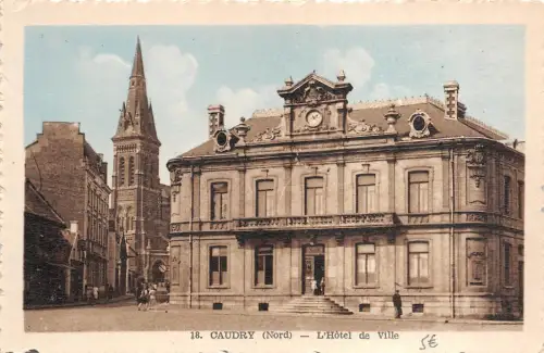 BR38522 l hotel de ville Caudry france