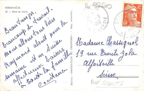 B92610 hermancia vers le ravin pfadfinder frankreich echtfoto