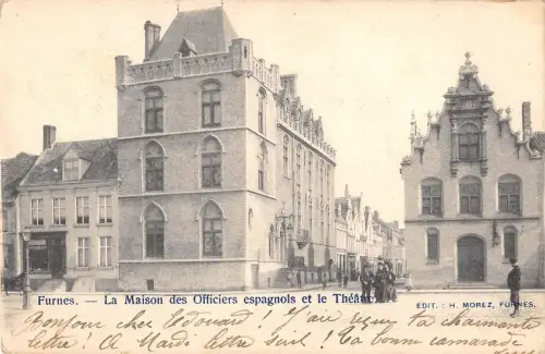 BR46576 La Maison des Officiers espagnols et le theatre Furnes Norway