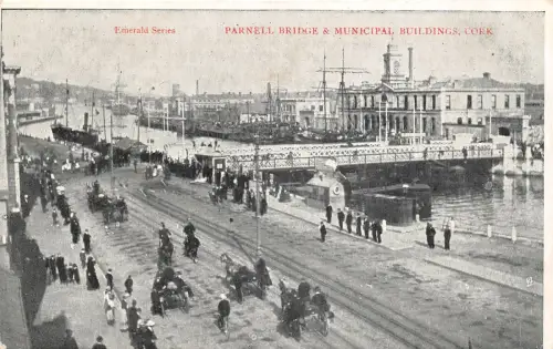 uk41451 parnell brücke und städtische gebäude kork irland